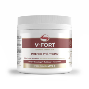 V-FORT®:Pré Treino Vitafor Sabor Frutas Vermelhas 240g