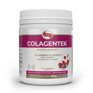 COLAGENTEK® Vitafor Colágeno Hidrolisado em Pó Sabor Cranberry 300g