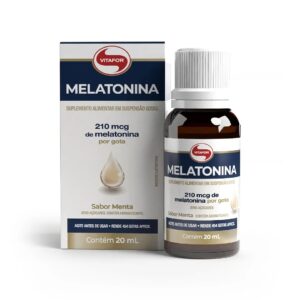 Melatonina Gotas Vitafor Sabor Menta 20mL