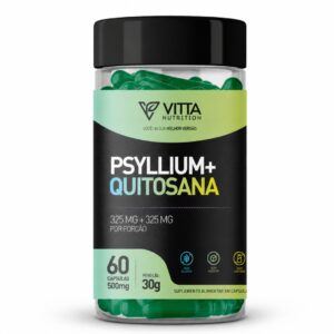 Psyllium + Quitosana 60 Cápsulas | Vitta Nutrition